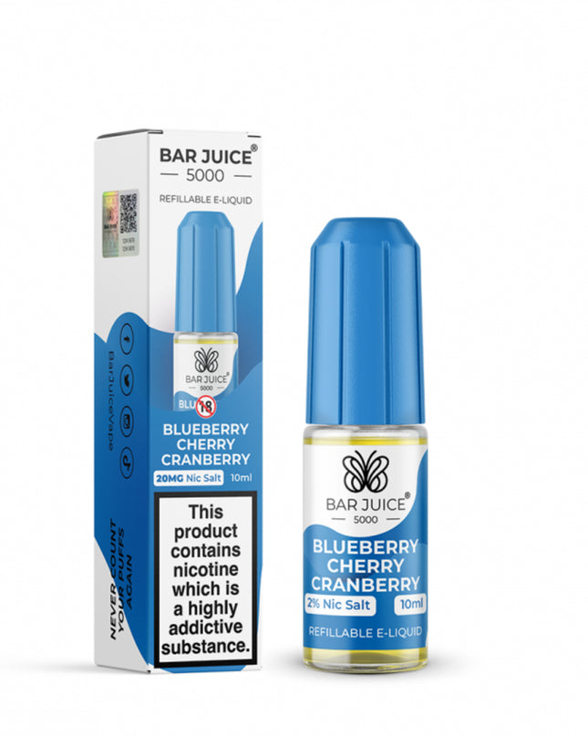 Bar Juice 5000 nic salts (10-pack) 10 & 20 MG