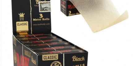 Raw Black 3m rolling papers (12- Pack)